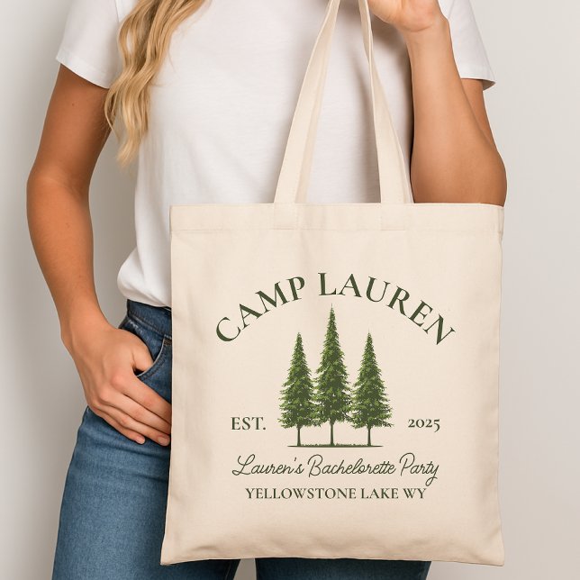 Sac fourre-tout Bach Camp, Cadeau personnalisé pou (bach camp tote bag, bride camp tote, custom bachelorette gift, bachelorette party favor, bridal gift)