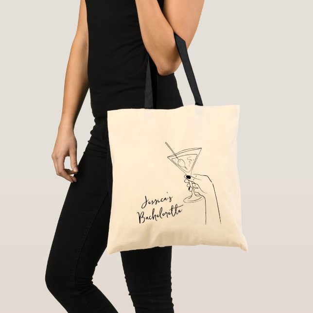 Sac fourre-tout Bachelorette - Cocktail Bach Totes (Devant (produit))
