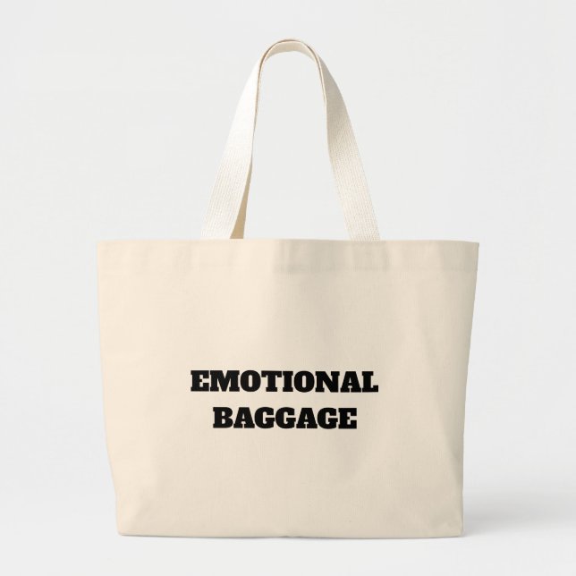 sac fourre-tout "Bagages émotionnels" (Devant)