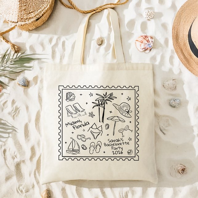 Sac fourre-tout Beach Bachelorette – Conception de (Créateur téléchargé)