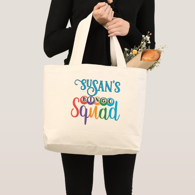 Sac fourre-tout Bingo Squad, Sac Bingo Personnalis (Devant (produit))