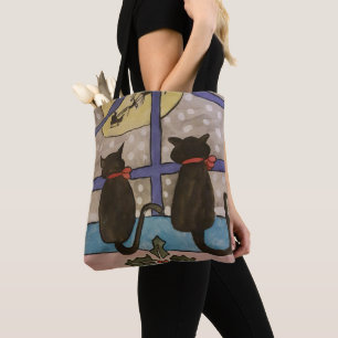 Sac fourre-tout Black Cat Christmas Strap