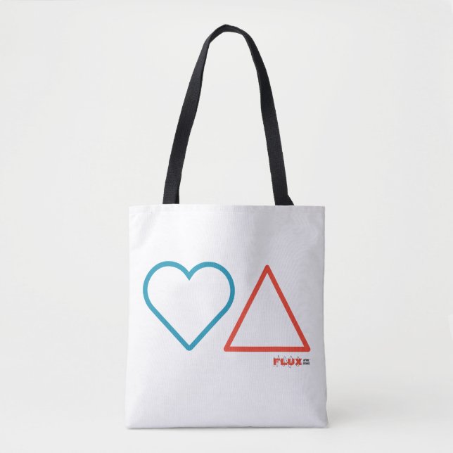 sac fourre-tout blanc "Tomber amoureux du changeme (Devant)