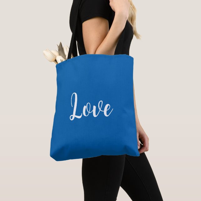 Sac fourre-tout bleu (De près)