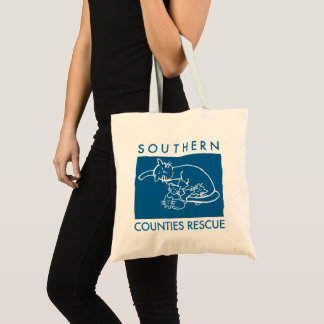 Sac fourre-tout bleu à logo