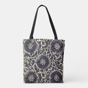 Sac fourre-tout bleu antique à motif de la Chine
