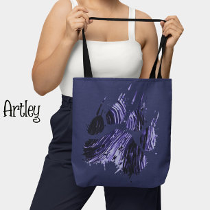 Sac fourre-tout Bleu Bear Paw, sac fourre-tout de 
