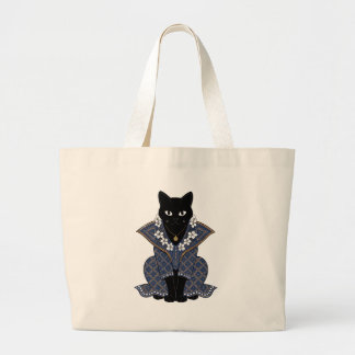 Sac fourre-tout Blue Batik Cat Queen
