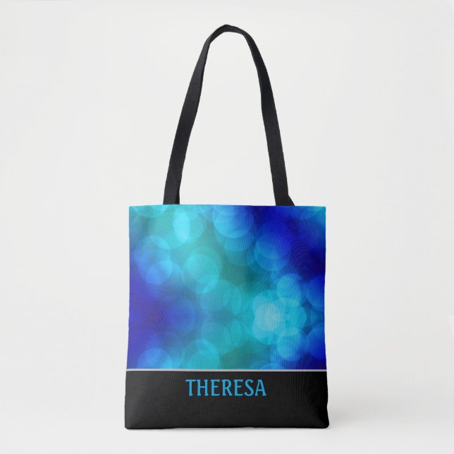 Sac fourre-tout Blue Bokeh (Devant)