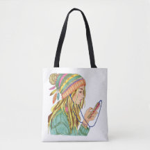 Sac fourre-tout Boho Casquette fille
