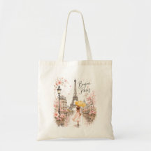 Sac fourre-tout Bonjour Paris Parisian