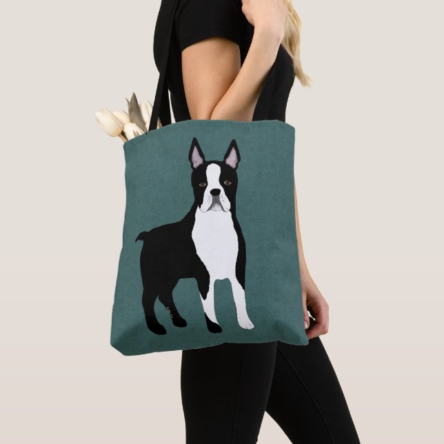 Sac fourre-tout Boston Terrier intégral (De près)