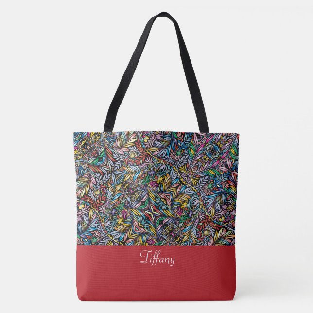 Sac fourre-tout botanique vibre (Devant)