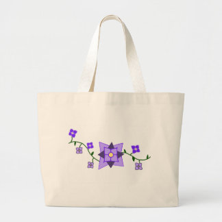 Sac fourre-tout botanique violet
