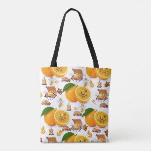 Sac fourre-tout, bougies de fée de fruits oranges