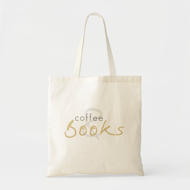 Sac fourre-tout Café et Livres (Devant)