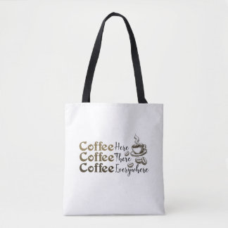 Sac fourre-tout Café Partout Élégant Réutilisable