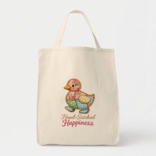 Sac fourre-tout canard patchwork – « Bonheur cousu