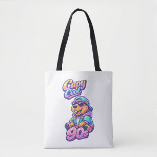 Sac fourre-tout capybara cool rétro 90