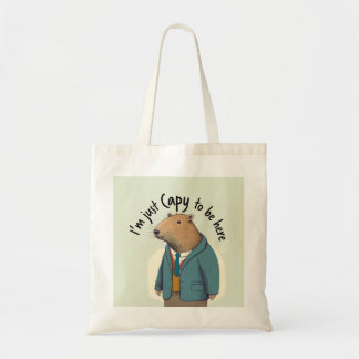 Sac fourre-tout Capybara "Je suis juste capable d'