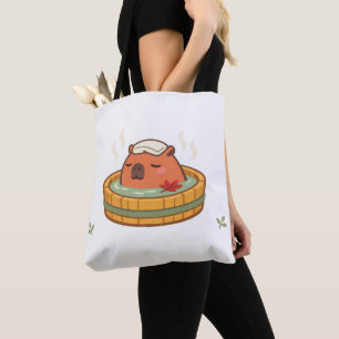 Sac fourre-tout Capybara Onsen Source chaude