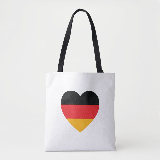 Sac fourre-tout cardiaque du drapeau allemand (Devant)