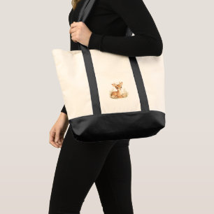 Sac fourre-tout cerf mignon – Dessin esthétique fa