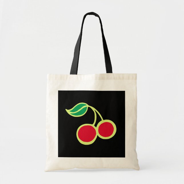 Sac fourre-tout cerise noire (Devant)