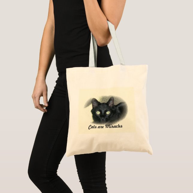 Sac fourre-tout - Chat dans le cadre ovale (Devant (produit))