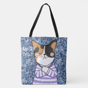 Sac fourre-tout chat drôle