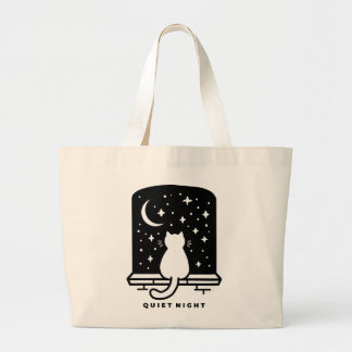 Sac fourre-tout Chat Mignon Kawaii Minimaliste Est