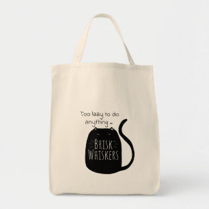 Sac fourre-tout chat noir paresseux