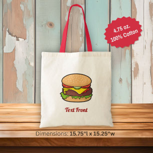Sac fourre-tout cheeseburger