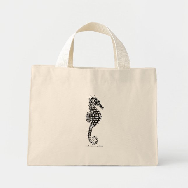 Sac fourre-tout CHEVAL DE MER Noire (Devant)