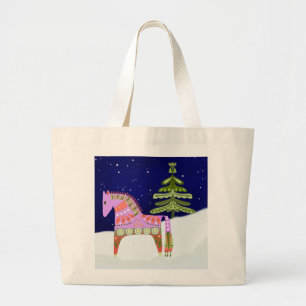 Sac fourre-tout Cheval Hygge avec pin