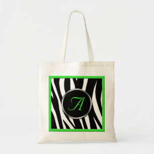 Sac fourre-tout chic à monogramme de vert