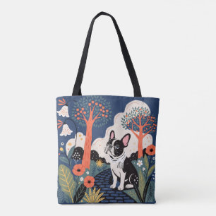 Sac fourre-tout chien bouledogue français moderne