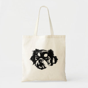 Sac fourre-tout Chien Chihuahua – Encre noire et b