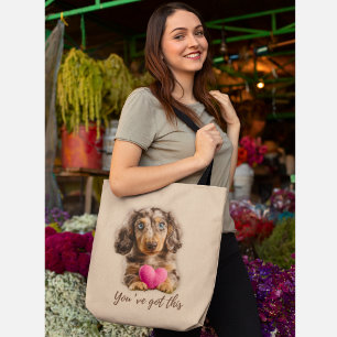 Sac fourre-tout Chien Teckel Mignon Vous Y Arrivez