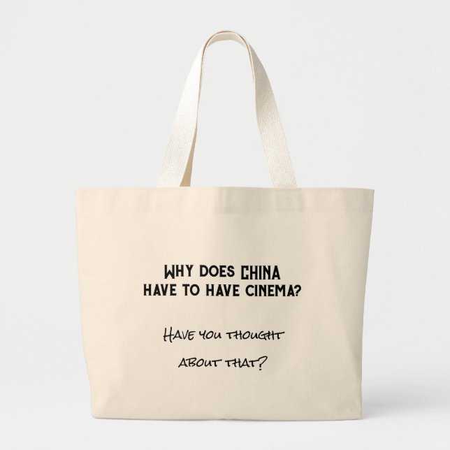 Sac fourre-tout Chine Shitnema (Version anglaise) (Devant)