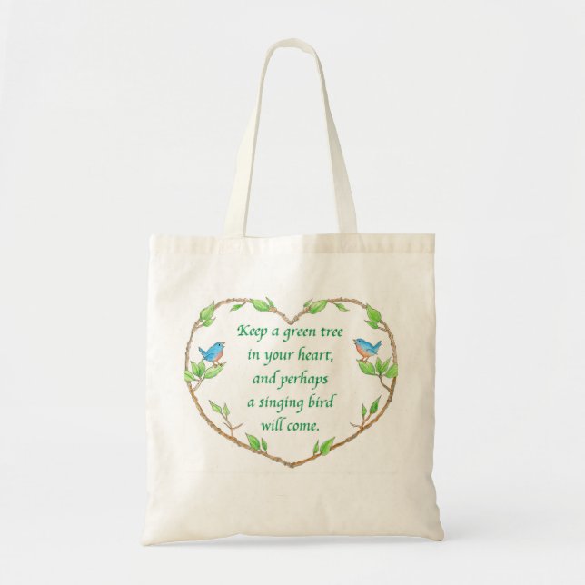 Sac fourre-tout chinois à proverbe (Devant)