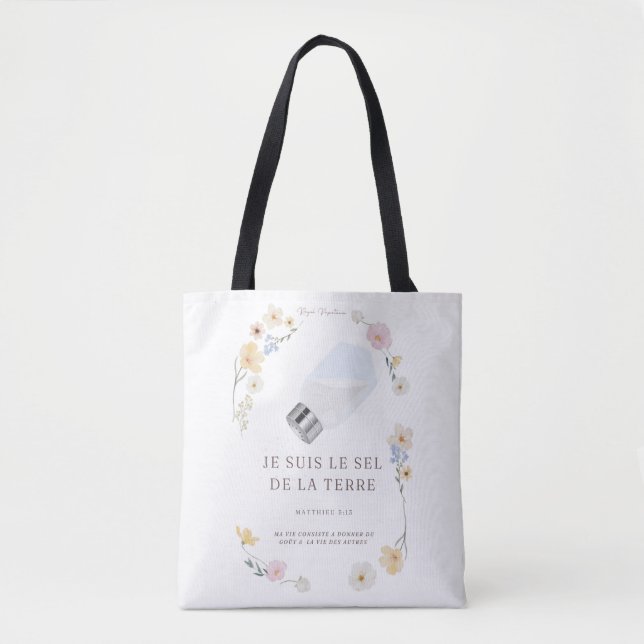 Sac fourre tout chrétien – « Sel de la terre » – (Devant)