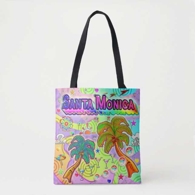 Sac fourre-tout cible de vacances père Noël Monica (Devant)