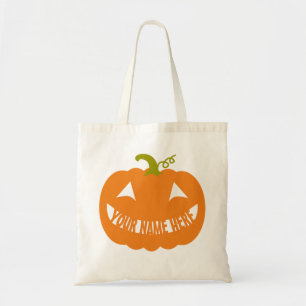 Sac fourre-tout Citrouille Halloween personnalisé
