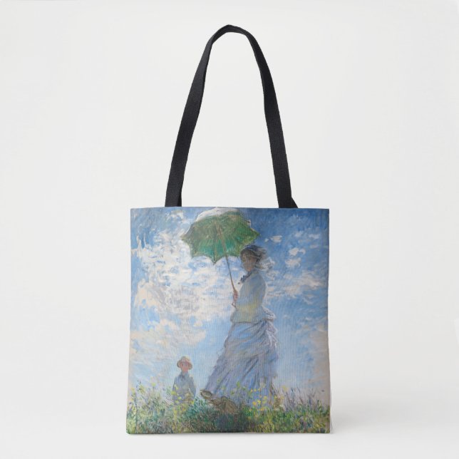 sac fourre-tout CLAUDE MONET 1890 "WOMAN With A PA (Devant)
