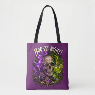 Sac fourre-tout cocktail crâne gothique Boo Ze Nig