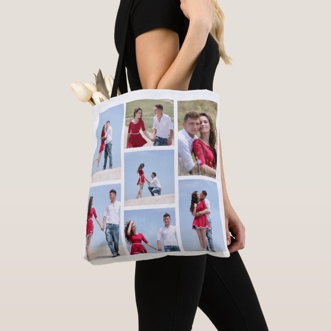 Sac fourre-tout Collage photo Cute and Chic Seven (De près)