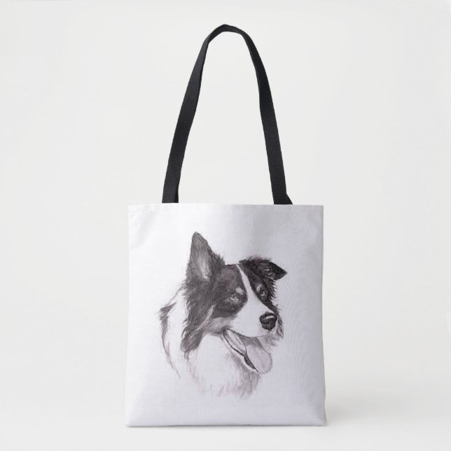 Sac fourre-tout Collie frontalier (Devant)