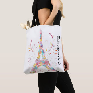 SAC FOURRE-TOUT COLORÉ DE LA TOUR EIFFLE DE PARIS