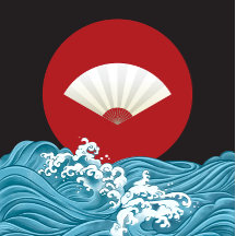 Sac fourre-tout coloré d'inspiration japonaise